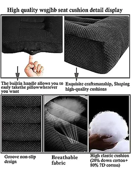Car Seat Cushion Booster Seat Cushion Office Chair Cushion Driving Support